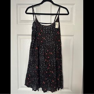 Floral Black Dress NWT